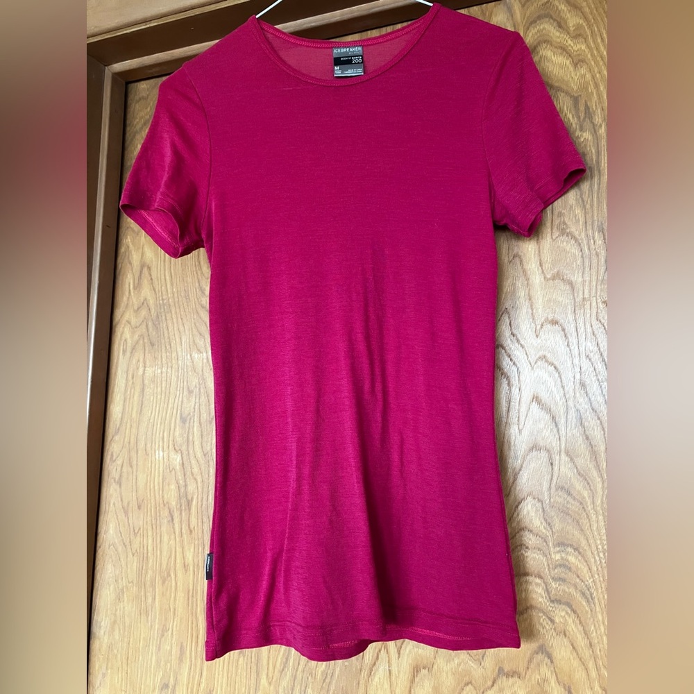 Icebreaker Short Sleeve Tee in Deep Pink
